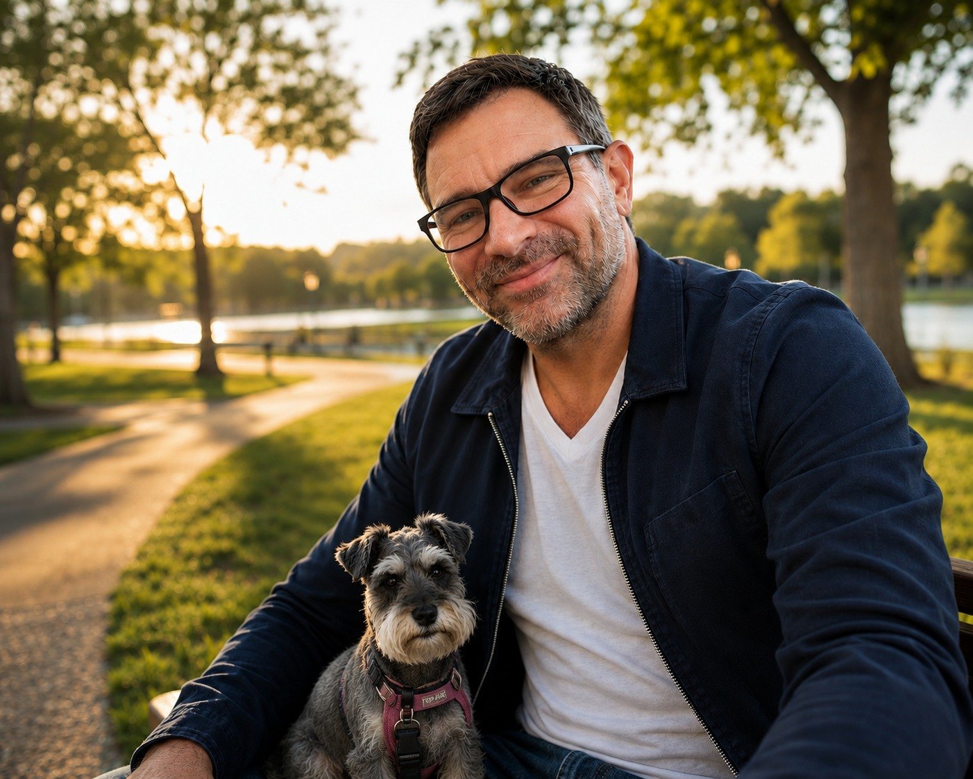 Greg Gati with Coco